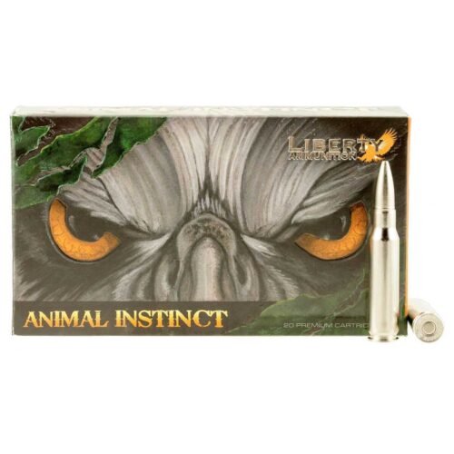 Liberty Ammunition Animal Instinct 308 Winchester 100gr FCHP Centerfire Rifle Ammo – 20 Rounds