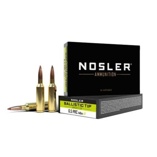 Nosler 6.5 PRC 140gr Ballistic Tip Rifle Ammo – 20 Rounds