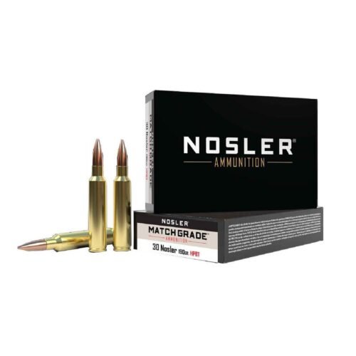 Nosler Match Grade 30 Nosler 190gr HPBT Rifle Ammo – 20 Rounds