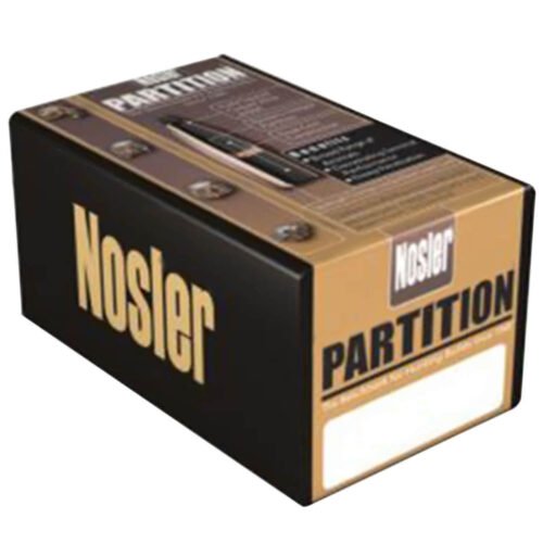 Nosler Partition 35 Caliber Spitzer 225gr Reloading Bullets – 50 Count