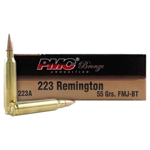 PMC Bronze 223 Remington 55gr FMJBT Rifle Ammo – 200 Rounds