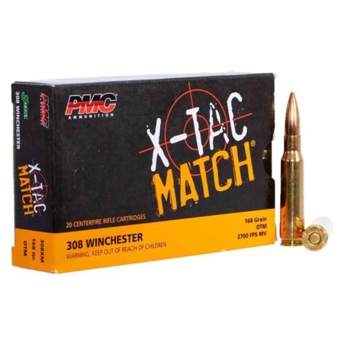 PMC Match 308 Winchester 168gr OTM Rifle Ammo – 20 Rounds