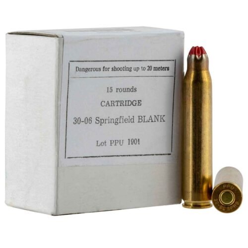 PPU 30-06 Springfield Rifle Blanks – 15 Rounds