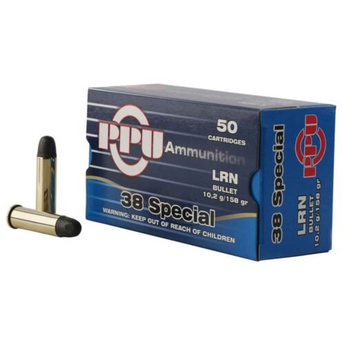 PPU Handgun 38 Special 158gr LRN Handgun Ammo – 50 Rounds