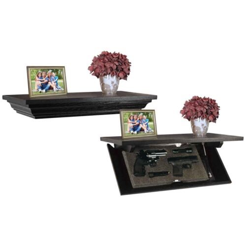 PSP 2 Gun In Plain Sight Shelf Safe – Dark Espresso