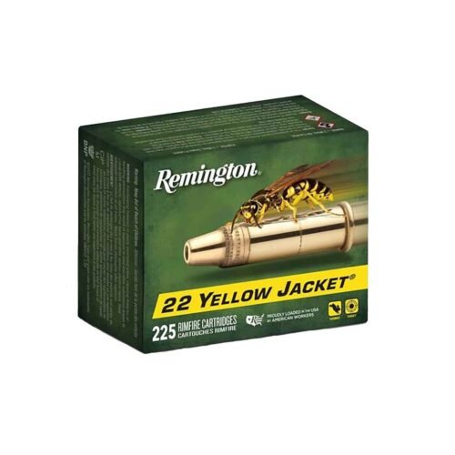 Remington 22 Yellow Jacket 22 Long Rifle 33gr TCHP Rimfire Ammo – 225 Rounds