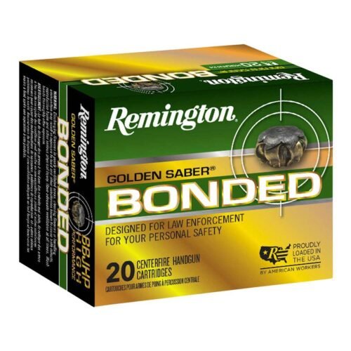 Remington Gold Saber 40 S&W 165gr BJHP handgun Ammo – 20 Rounds