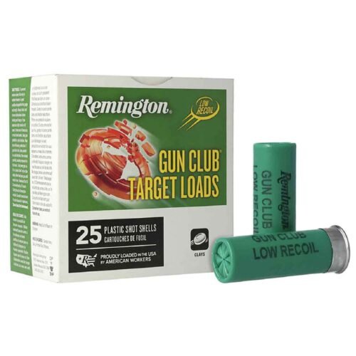 Remington Gun Club 12 Gauge 2-3/4in #8 1-1/8oz Target Shotshells – 25 Rounds