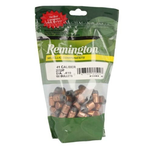 Remington Metallic Components 41 Caliber Semi-Jacketed Hollow Point 200gr Handgun Reloading Bullets – 100 Count