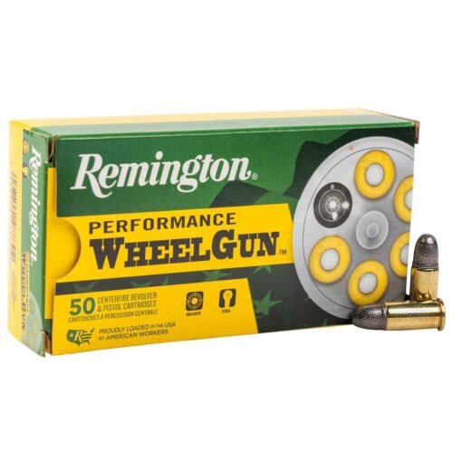 Remington Performance WheelGun 38 S&W 146gr LRN Handgun Ammo – 50 Rounds