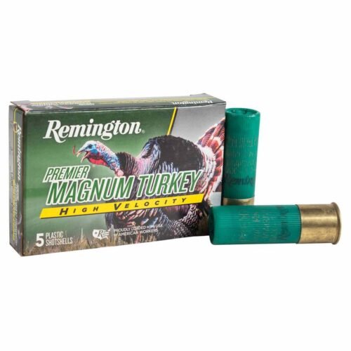 Remington Premier High-Velocity Magnum Turkey 12 Gauge 3in #5 1-3/4oz Turkey Shotshells – 5 Rounds