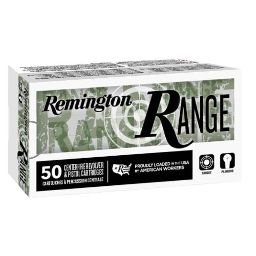 Remington Range 9mm Luger 115gr Full Metal Jacket Handgun Ammo – 50 Rounds