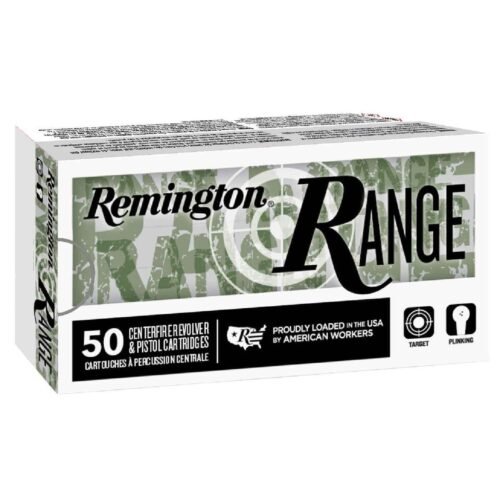 Remington Range 9mm Luger 124gr Full Metal Jacket Handgun Ammo – 50 Rounds