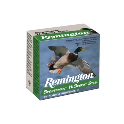 Remington Sportsman Hi-Speed Steel 12 Gauge 3in #2 1-1/8oz Waterfowl Shotshells – 25 Rounds