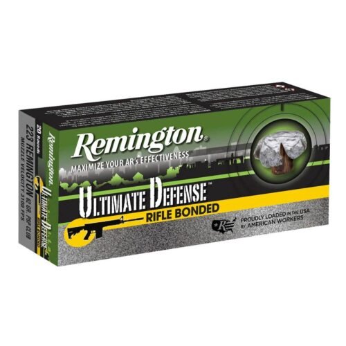 Remington Ultimate Defense 223 Remington 62gr CLBPSP Rifle Ammo – 20 Rounds