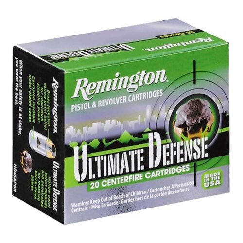 Remington Ultimate Defense 40 S&W 165gr BJHP Handgun Ammo – 20 Rounds