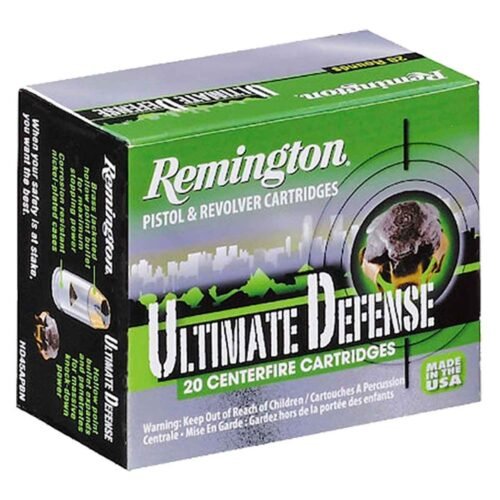 Remington Ultimate Defense 45 Auto (ACP) 230gr BJHP Handgun Ammo – 20 Rounds