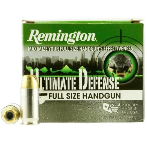 Remington Ultimate Defense 45 Auto (ACP) +P 185gr BJHP Handgun Ammo – 20 Rounds