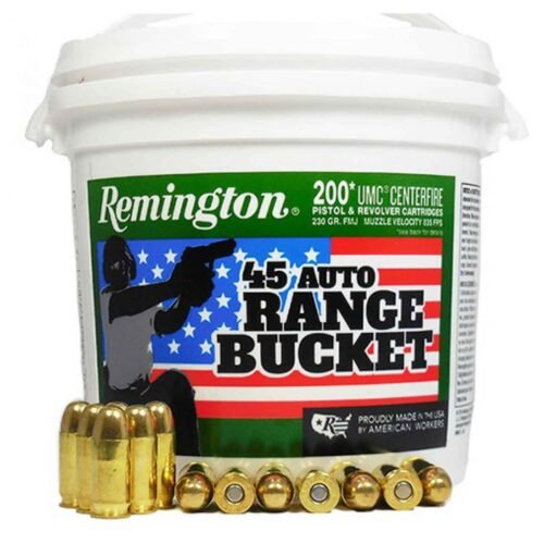 Remington UMC Range Bucket 45 Auto (ACP) 230gr MCB Handgun Ammo – 200 Rounds