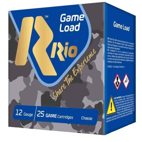 Rio Ammunition Game Load 12 Gauge 2-3/4in #7.5 1-1/8oz Upland Shotshells – 25 Rounds