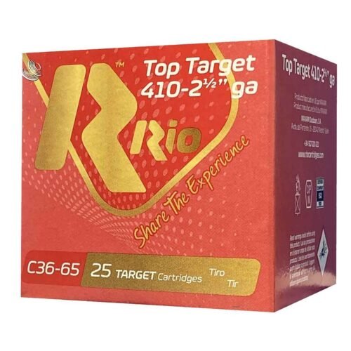 Rio Ammunition Top Target 410 Gauge 2-1/2in #7.5 1/2oz Target Shotshells – 25 Rounds