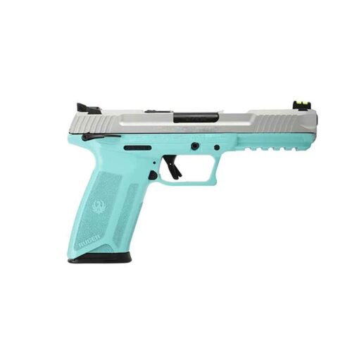 Ruger 57 5.7x28mm 4.94in Turquoise Pistol – 20+1 Rounds