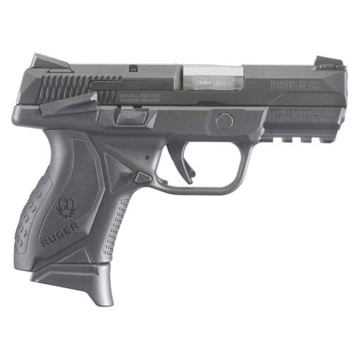 Ruger American Compact 9mm Luger +P 3.55in Black Pistol – 10+1 Rounds