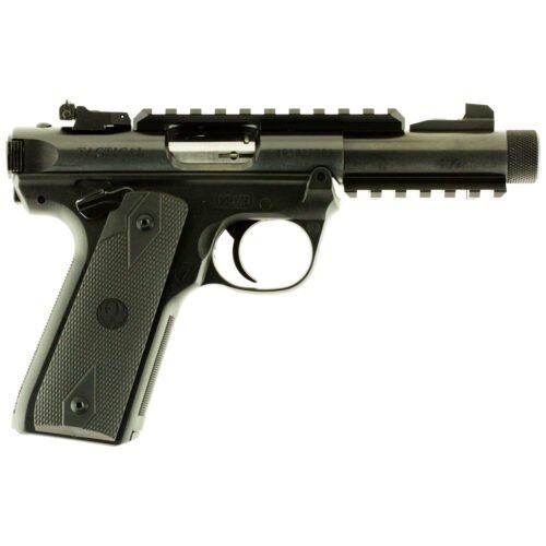 Ruger Mark IV 22/45 Tactical 22 Long Rifle 4.4in Blued Pistol – 10+1 Rounds