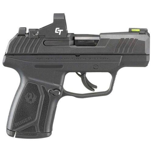 Ruger Max-9 w/ Red Dot Sight 9mm Luger 3.2in Black Oxide Pistol – 12+1 Rounds