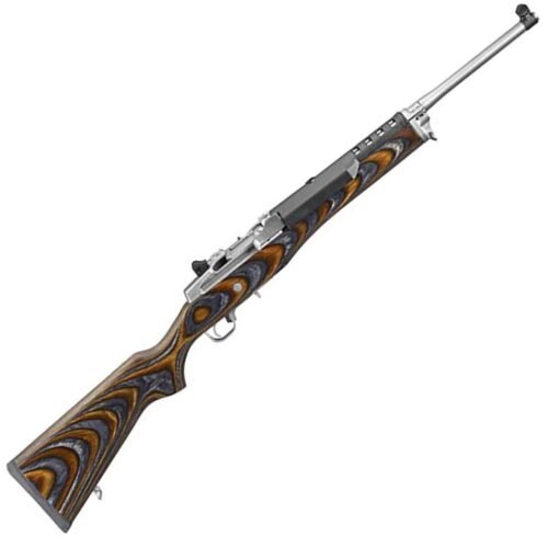 Ruger Mini-14 Ranch Brown / Black Chevron Laminate Semi Automatic Rifle – 5.56mm NATO – 18.5in