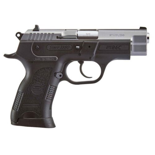 Sar USA B6C 9mm Luger 3.8in Black/Stainless Pistol – 13+1 Rounds