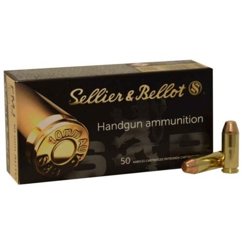 Sellier & Bellot 10mm Auto 180gr FMJ Handgun Ammo – 50 Rounds