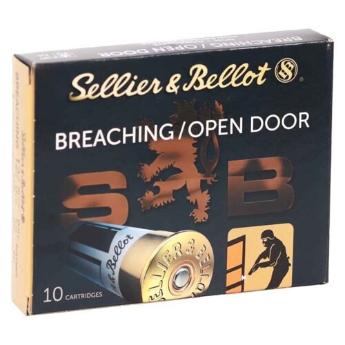 Sellier & Bellot Breaching 12 Gauge 2-3/4in #1 Buck 1/2oz Buckshot Shotshells – 10 Rounds