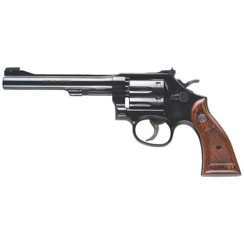 Smith & Wesson Model 17 Masterpiece 22 Long Rifle 6in Blued Revolver – 6 Rounds