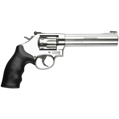 Smith & Wesson 617 22 Long Rifle 6in Satin Stainless Revolver – 10 Rounds