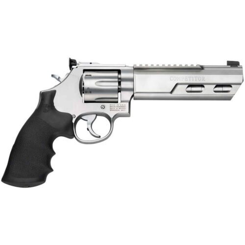 Smith & Wesson Performance Center Model 686 Competitor Weighted Barrel 357 Magnum 6in Matte Silver Revolver – 6 Rounds