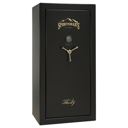 Sportsman’s 30 Gun Safe By Liberty – Black/Gold