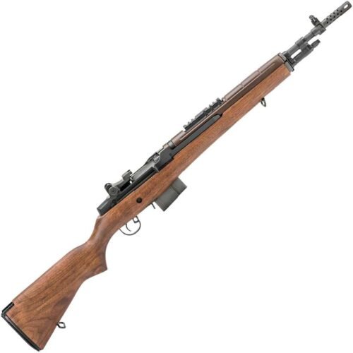 Springfield Armory M1A Scout Squad 308 Winchester 18in Walnut/Parkerized Black Semi Automatic Modern Sporting Rifle – 10+1 Rounds