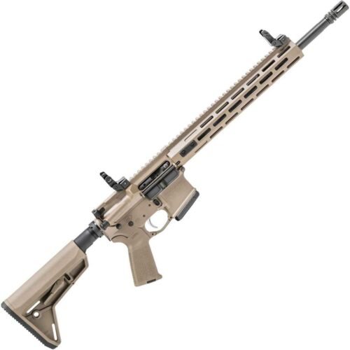 Springfield Armory Saint AR15 With Free Float Handguard 5.56mm NATO 16in FDE Anodized Semi Automatic Modern Sporting Rifle – 10+1 Rounds