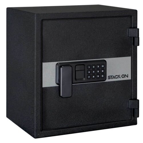 Stack-On Personal Fireproof and Waterproof Medium Safe – Matte Black