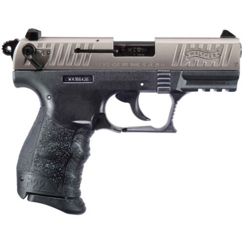 Walther P22 Q 22 Long Rifle 3.42in Nickel/Black Pistol – 10+1 Rounds