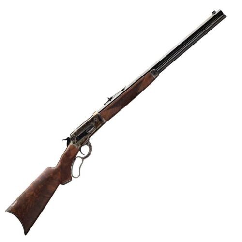 Winchester 1886 Deluxe CCH Polish Blued Lever Action Rifle – 45-90 – 24in