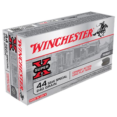 Winchester Super X Cowboy Action 44 Special 240gr LFN Handgun Ammo – 50 Rounds