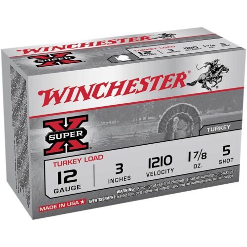 Winchester Super X 12 Gauge 3in #5 Turkey Shotshells – 10 Rounds