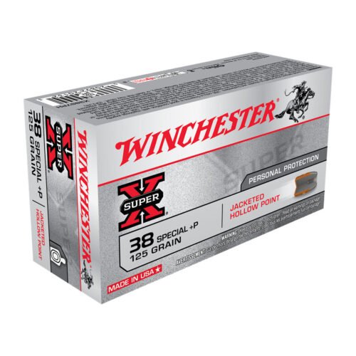 Winchester Super X 38 Special +P 125gr JHP Handgun Ammo – 50 Rounds