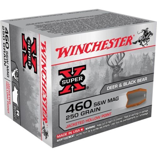 Winchester Super-X 460 S&W 250gr JHP Handgun Ammo – 20 Rounds