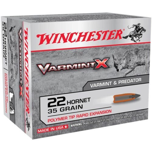 Winchester Varmint X 22 Hornet 35gr Rifle Ammo – 20 Rounds