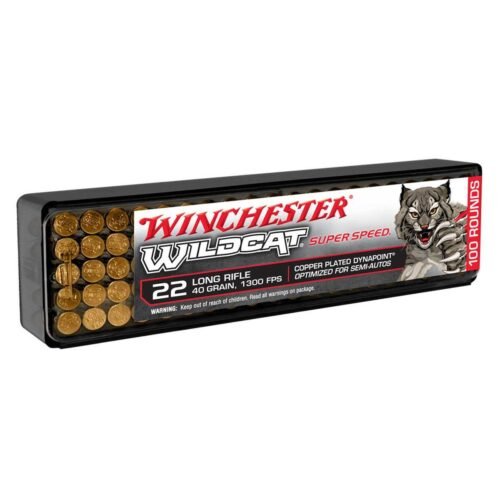 Winchester Wildcat 22 Long Rifle 40gr Dynapoint Rimfire Ammo – 100 Rounds