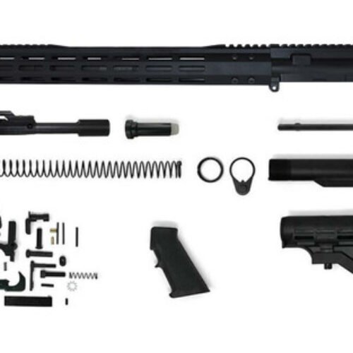 .223 Wylde AR 15 Rifle Kit – 16″ Parkerized Barrel, 1:8 Twist Rate with 15″ M-Lok Handguard