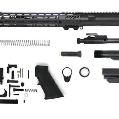 5.56 AR 15 Pistol Kit – 10.5″ Nitride Barrel, 1:7 Twist Rate with 12″ Slant M-Lok Handguard